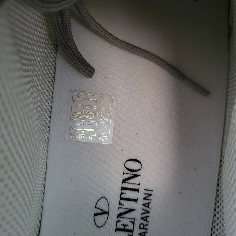Valentino Garavani Beige and Red Sneakers